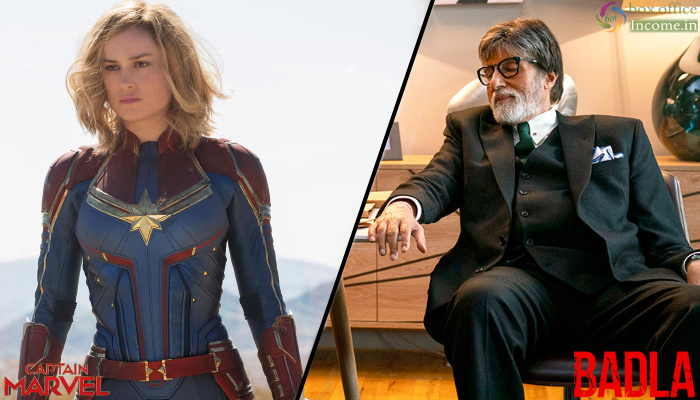 Captain Marvel & Badla 1st Day Collection, American Superhero Film Takes Good Lead