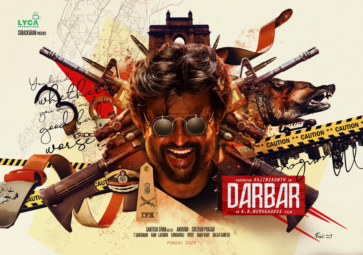 Darbar First Look: Superstar Rajinikanth’s Next with Director AR Murugadoss, Pongal 2020 Release