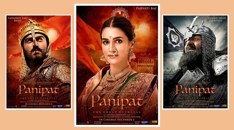 Panipat First Look Posters: Arjun-Sanjay-Kriti starrer to Release on 6 Dec 2019