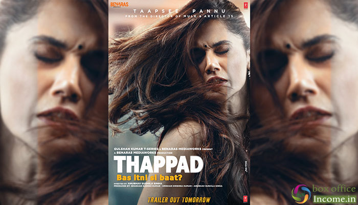 Taapsee Pannu looks intense in the First Look of Thappad, Trailer Out Tomorrow!