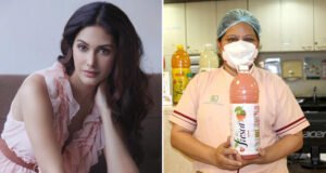 Amyra Dastur donates 10 Litres of Fresh Juice to Covid Warriors!