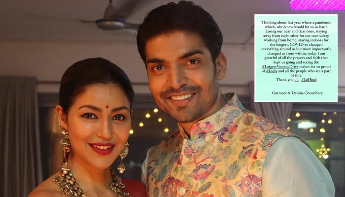 Power Couple Gurmeet Choudhary & Debina come forward to support the Largest Vaccine Drive