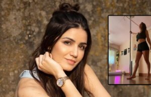 Amy Aela aces the pole dance, preps for her upcoming Bollywood stint Amy Aela aces the pole dance, preps for her upcoming Bollywood stint