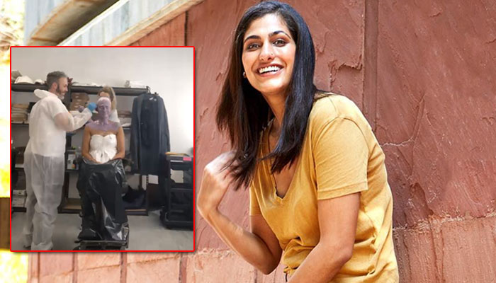 Kubbra Sait shares a glimpse of prosthetics makeup for her upcoming Apple TV show 'Foundation'