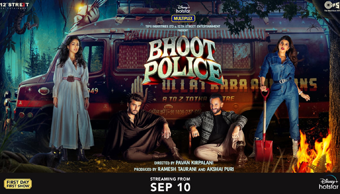 Saif Ali Khan and Arjun Kapoor starrer Bhoot Police to arrive one week early on Sept 10 on Disney+ Hotstar