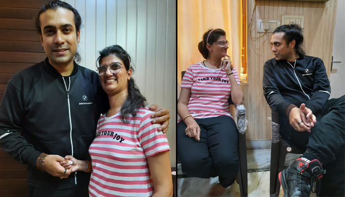 Singer Jubin Nautiyal surprises his fan and KBC 13 Winner Himani Bundela by visiting her home in Agra