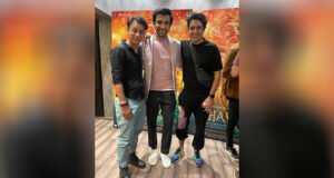 Pratik Gandhi and Sunny Hinduja catch-up over Bhavai screening