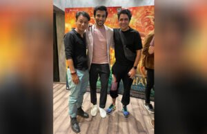 Pratik Gandhi and Sunny Hinduja catch-up over Bhavai screening