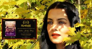 Celina Jaitly wins her first Filmfare 'Best Performer' for Season's Greetings at the Filmfare Middle East Awards