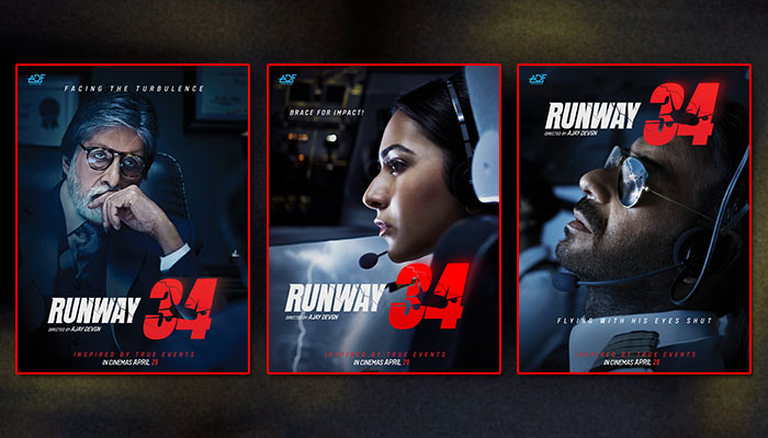 Mayday is now titled Runway 34: Starring Amitabh Bachchan, Rakul Preet Singh & Ajay Devgn; First Looks Unveiled