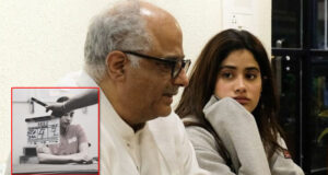 Milli: Janhvi Kapoor wraps up 1st Film With Dad Boney Kapoor; says "I hope we make you proud papa"