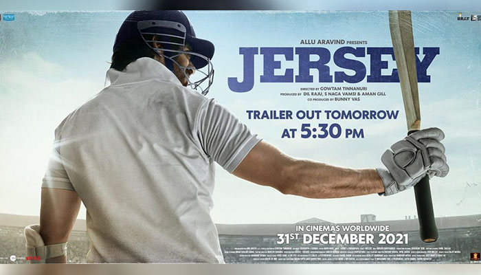 Shahid Kapoor unveils the first poster of Jersey; Trailer out tomorrow!