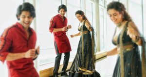 Abhimanyu Dassani & Sanya Malhotra do the happy dance thanking audience for the phenomenal response for Meenakshi Sundareshwar