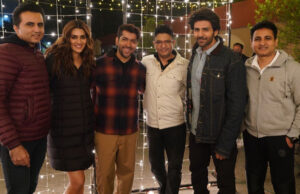 Shehzada: Kartik Aaryan, Kriti Sanon & The Team huddle up to commence the night schedule of the film!
