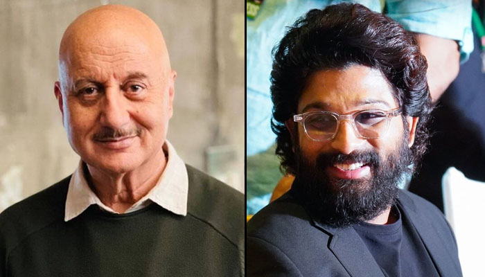Anupam Kher shows out his desire to work with Allu Arjun, says "Hope to work with you soon"
