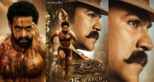 S.S Rajamouli's newest RRR poster features a bloody Jr. NTR & Intense Ram Charan!
