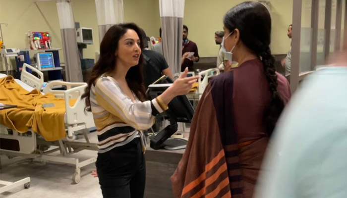 Sandeepa Dhar drops BTS pictures from her upcoming show Mai with co-star Sakshi Tanwar