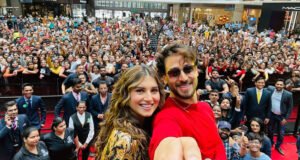 Heropanti 2: Tiger Shroff and Tara Sutaria enjoys the fan moment at an event in Mumbai