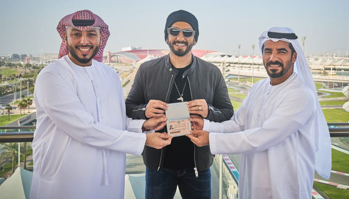 Ranveer Singh thanks the Abu Dhabi Department of Culture & Tourism as he receives UAE Golden Visa!