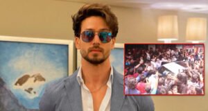 Heropanti 2: Tiger Shroff gets mobbed by a sea of fans outside Gaiety Galaxy during the Whistle Baja 2.0 Song Launch!