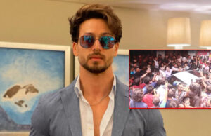 Heropanti 2: Tiger Shroff gets mobbed by a sea of fans outside Gaiety Galaxy during the Whistle Baja 2.0 Song Launch!