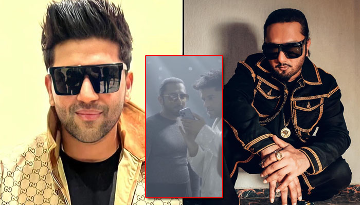 Designer: Guru Randhawa and Yo Yo Honey Singh's Shooting Video Leaked from the Sets!