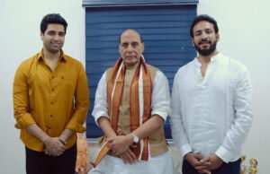 Major team shows Theatrical Trailer to Defence Minister Rajnath Singh in Delhi!