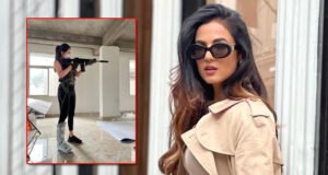 The Ghost: Ignoring Foot Fracture, Sonal Chauhan completes the action sequences - Watch Video