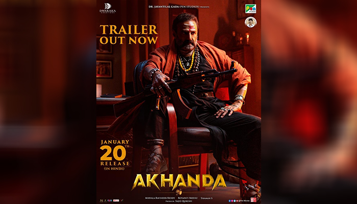 Akhanda Hindi Trailer: Nandamuri Balakrishna's Telugu blockbuster to Release in Cinemas on January 20th!