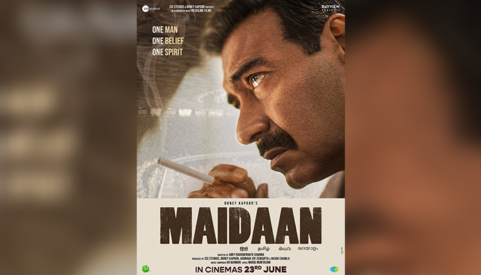 Maidaan: Makers announce teaser release date with new poster featuring Ajay Devgn