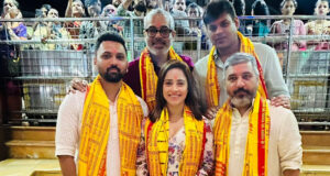 Nushrratt Bharuccha along with Team Akelli Seek Blessings at Siddhivinayak Temple