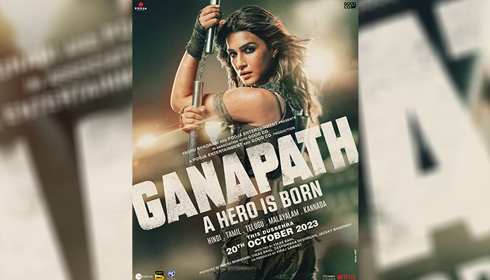 Ganapath: Makers unveil Kriti Sanon's first look poster from mass-entertainer!