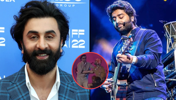 Animal star Ranbir Kapoor makes a surprise entry in Arijit Singh's concert, creating an iconic moment - Watch Video