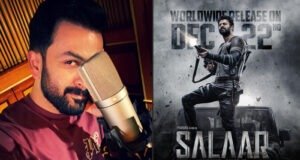 Prithviraj Sukumaran completes multilingual dubbing for 'Salaar: Part 1 – Ceasefire', shares an emotional note