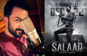 Prithviraj Sukumaran completes multilingual dubbing for 'Salaar: Part 1 – Ceasefire', shares an emotional note