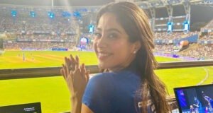 Janhvi Kapoor's 'Mr And Mrs Mahi' T-Shirt steals spotlight at an IPL match - Watch Video