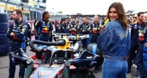 Kriti Sanon becomes the first female Indian actor to be at F1 in Silverstone!