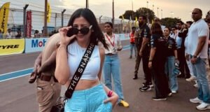 Barkha Singh turns the heat up with her chic look at the racing track in Chennai