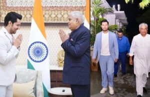 Randeep Hooda meets Vice President and Minister of Environment, Forest and Climate Change