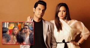Randeep Hooda and Lin Laishram skip VIP privileges for Lalbaugcha Raja Darshan; get applauded by public - Watch Video