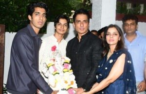 Sonu Sood's Ganesh Chaturthi celebrations come to an end with an eco-friendly Visarjan at his residence