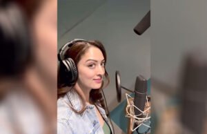 Sandeepa Dhar Brings her Energetic Charm and Fun-loving spirit while dubbing in the studio Sandeepa Dhar Brings her Energetic Charm and Fun-loving spirit while dubbing in the studio