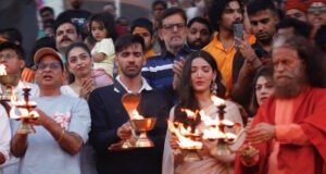 Team Ginny Wedss Sunny 2 Seeks Blessings at Rishikesh's Ganga Aarti - See Pics