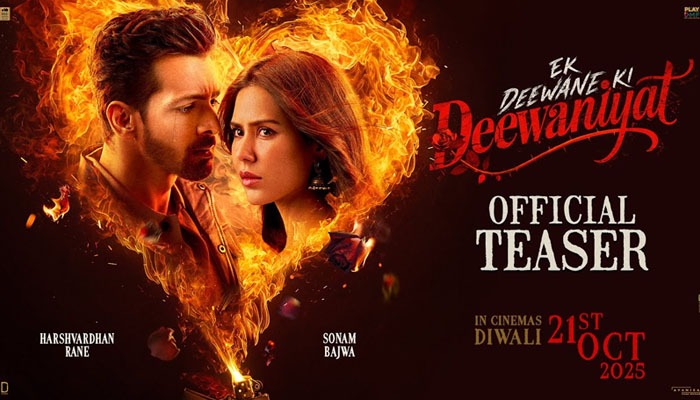 Harshvardhan Rane and Sonam Bajwa's Ek Deewane Ki Deewaniyat promises a storm this Diwali; Teaser Out Now