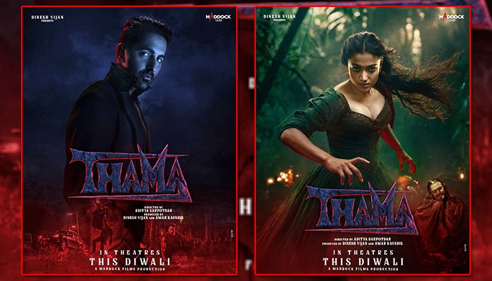 Maddock Films Unveils First Look of Thama Featuring Ayushmann Khurrana and Rashmika Mandanna