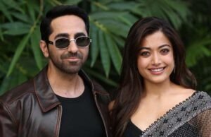 Ayushmann Khurrana and Rashmika Mandanna Unveil Telugu Trailer and Song 'Nuvvu Na Sontamaa' of Thamma in Hyderabad