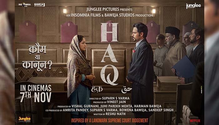 Junglee Pictures Unveils HAQ’s Striking Faceoff Poster: Yami Gautam Dhar and Emraan Hashmi Locked in a Powerful Battle of Kaum Ya Kanoon?