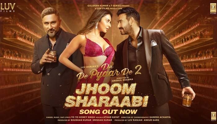 Ajay Devgn, Rakul Preet Singh and Honey Singh Set the Dance Floor on Fire in De De Pyaar De 2’s Second Song 'Jhoom Sharaabi'