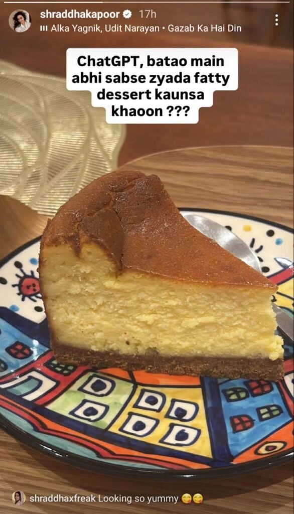 This Is What Shraddha Kapoor Has to Ask ChatGPT While Craving Something Sweet!