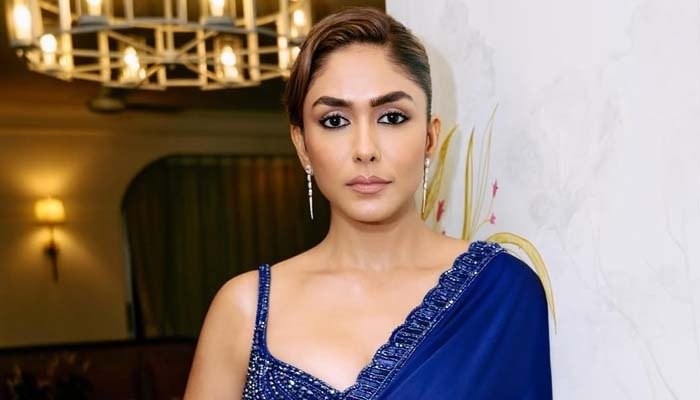 Mrunal Thakur gives fans a peek into cute BTS moments from the sets of Dacoit!